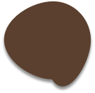 brown paint blob